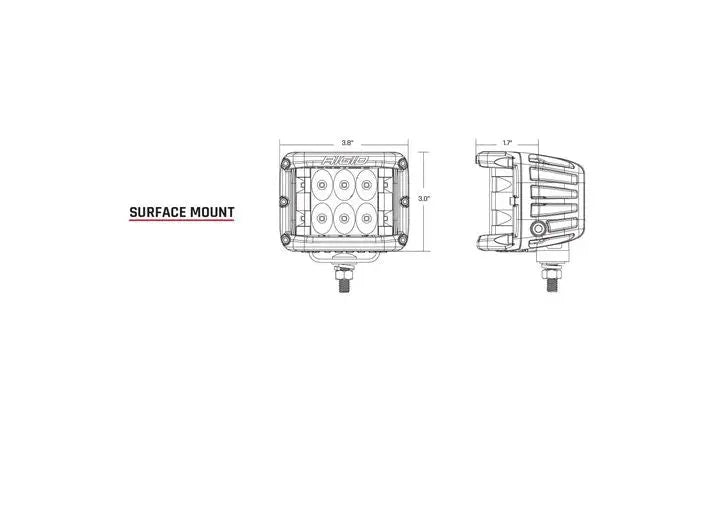 Rigid Industries - Rigid Industries D - SS Amber Spot Lights - High - Performance Pair