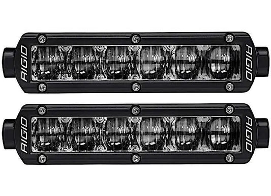 Rigid Industries - Rigid Industries SR - Series 6" SAE Fog Lights – Black Pair, IP68 Waterproof