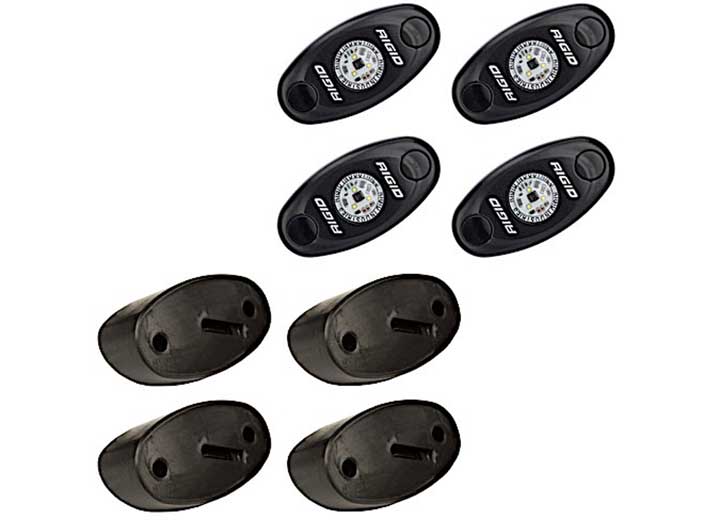 Rigid Industries A-Series 4-Piece LED Rock Light Kit - Bright Cool White