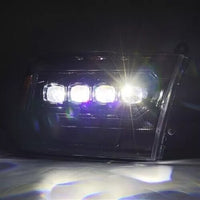 09-18 Ram Truck (MK II 5th Gen 2500 Style) NOVA-Series LED Projector Headlights Alpha-Black - Sequential Turn Signals & DRL