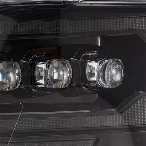 09-18 Ram Truck (MK II 5th Gen 2500 Style) NOVA-Series LED Projector Headlights Alpha-Black - Sequential Turn Signals & DRL