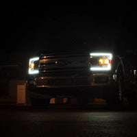 AlphaRex USA 18-20 Ford F150 NOVA-Series LED Projector Headlights Alpha-Black - Sequential Turn Signals & DRL AlphaRex USA