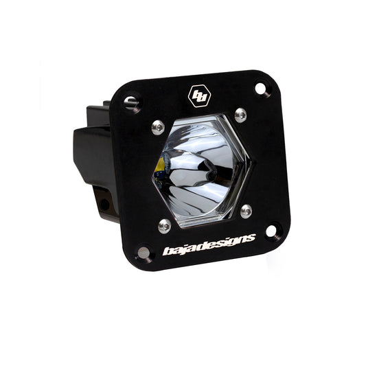 Baja Designs - S1 BLACK FLUSH MOUNT LED AUXILIARY LIGHT POD(HIGH SPEED SPOT;CLEAR)