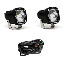 Baja Designs -S1 Black LED Light Pod Pair (Spot; Clear)