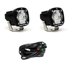 Baja Designs -S1 Black LED Light Pod Pair (Wide Cornering; Clear)