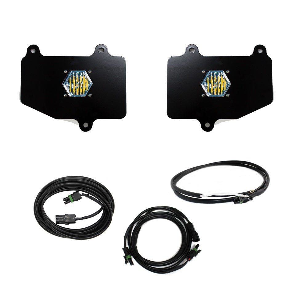 S1 DUAL REVERSE KIT-20-C GLADIATOR;W/OE BUMPER(WORK/SCENE;CLEAR;UPFITTER SWITCH)