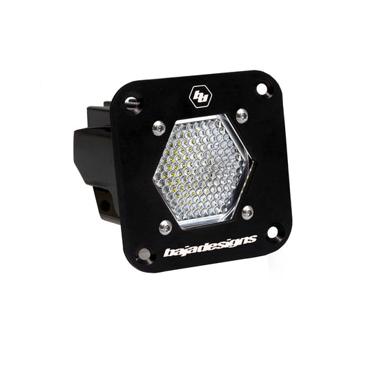 Baja Designs - S1 WHITE FLUSH MOUNT LED AUXILIARY LIGHT POD(WORK/SCENE;CLEAR)