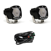 S1 WHITE LED AUXILIARY LIGHT POD PAIR(WORK/SCENE;CLEAR)