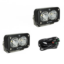 Baja Designs -S2 Pro Black LED Light Pod Pair (Driving/Combo; Clear)
