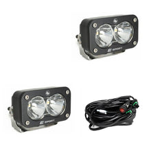 Baja Designs -S2 Sport Black LED Light Pod Pair (Spot; Clear)