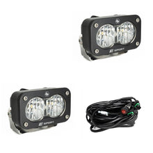 Baja Designs - S2 Sport Black LED Light Pod Pair (Wide Cornering; Clear)