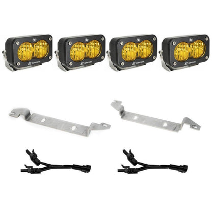 Baja Designs -S2 Sport Fog Pocket Kit - '22-On Tundra (Wide Cornering; Baja Amber)