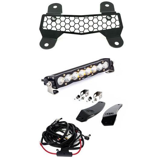 S8 10IN GRILLE AND LIGHT MOUNT KIT-18-C WILDCAT XX(MULTI-PATTERN;CLEAR)