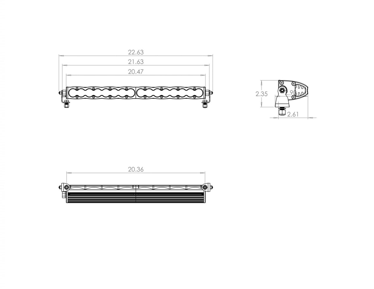 Baja Designs - S8 Straight LED Light Bar (20 Inch; Driving/Combo; Clear)
