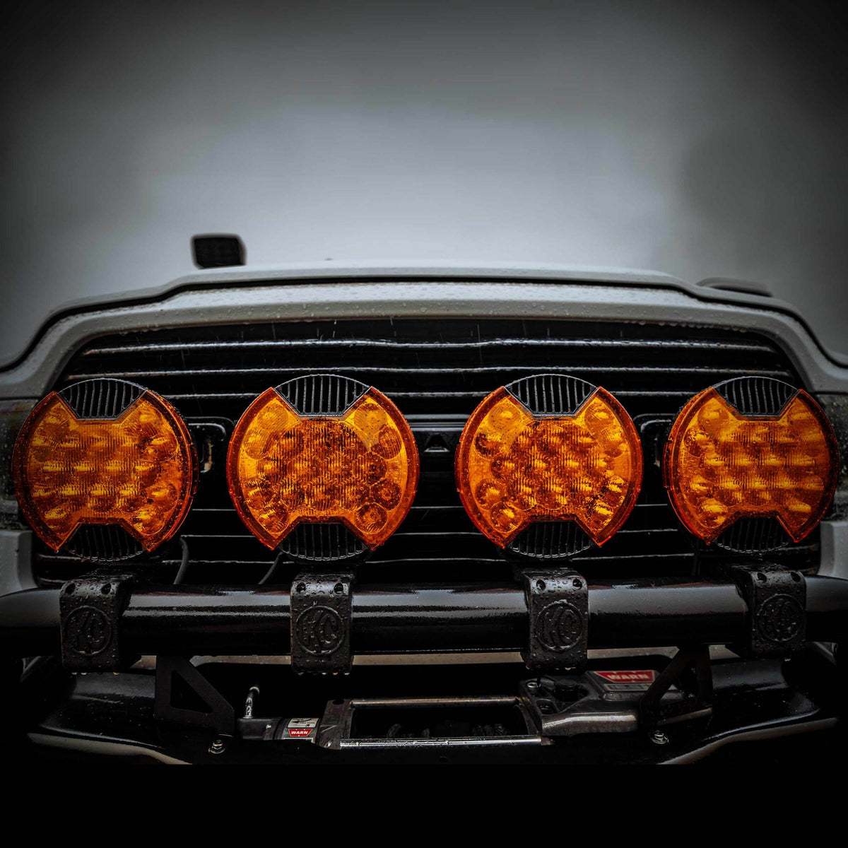 KC HiLiTES -SlimLite 8" LED - Light Shield - Driving - Amber