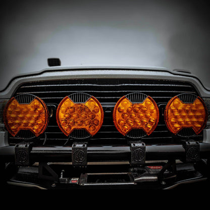 KC HiLiTES -SlimLite 8" LED - Light Shield - Driving - Amber