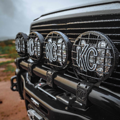 KC HiLiTES - SlimLite 8" LED - Stone Guard - Black