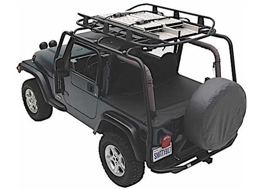 87-95 WRANGLER YJ SRC ROOF RACK; 300 LB RATING; BLACK TEXTURED