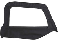 97-06 WRANGLER (TJ) SOFT TOP - DOOR SKIN W/ FRAME - PASSENGER SIDE - BLACK DIAMOND
