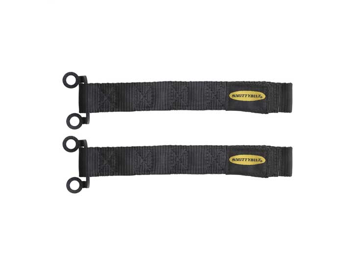 Smittybilt Adjustable Door Strap - Black, Sold as Pair