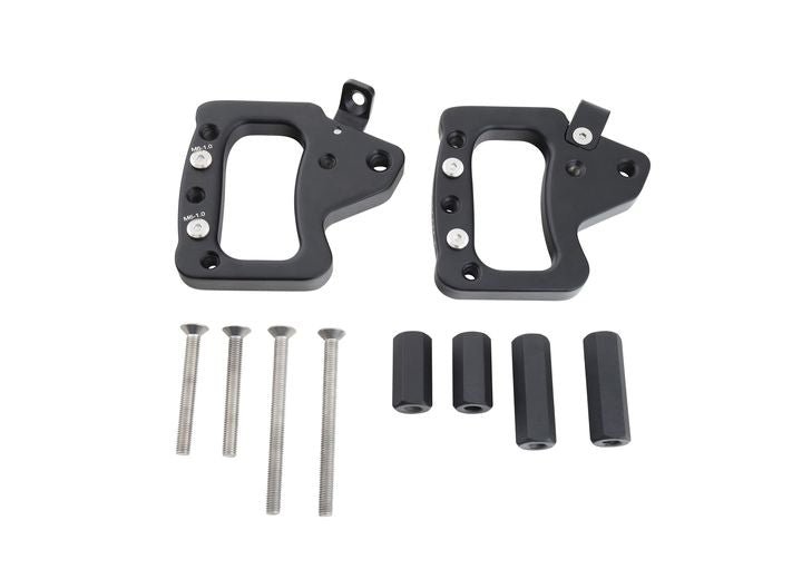 SMITTYBILT BLACK ALUMINUM GRAB HANDLES 07-18 JEEP WRANGLER JK FRONT 2/4 DOOR