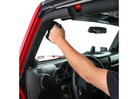 SMITTYBILT BLACK ALUMINUM GRAB HANDLES 07-18 JEEP WRANGLER JK FRONT 2/4 DOOR
