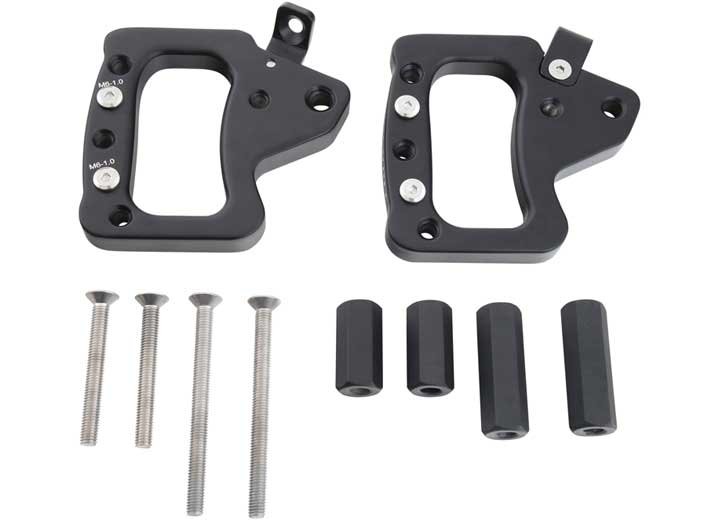 SMITTYBILT BLACK ALUMINUM GRAB HANDLES 07-18 JEEP WRANGLER JK FRONT 2/4 DOOR