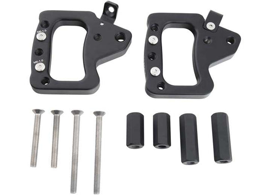 SMITTYBILT BLACK ALUMINUM GRAB HANDLES 07-18 JEEP WRANGLER JK FRONT 2/4 DOOR