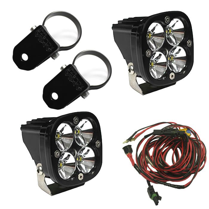 SQUADRON PRO, KIT (LIGHTS, A PILLAR MOUNTS 2", HARNESS)