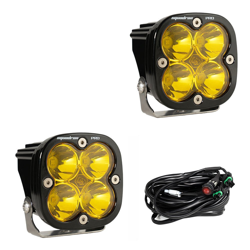 Baja Designs - SQUADRON PRO, PAIR AMBER, LED SPOT