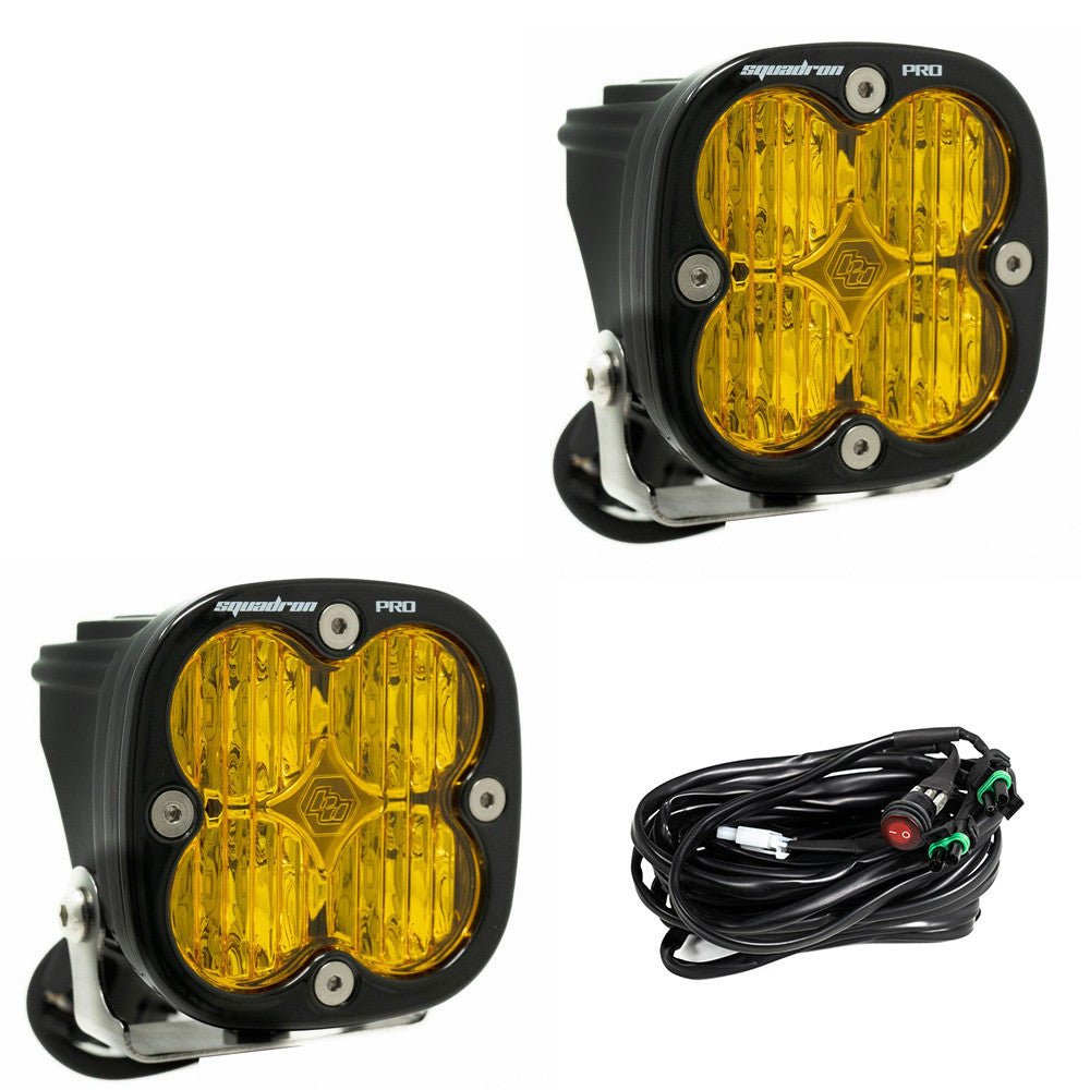 Baja Designs - SQUADRON PRO, PAIR AMBER LED WIDE CORNERING