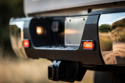 RIGID Industries -SR-L Series Off-Road Spreader Pod, 3 Wire, Surface Mount, Amber Halo, Pair