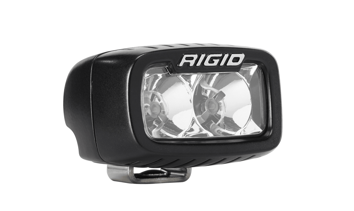 RIGID Industries - SR - M Series PRO, Flood Optic, Surface Mount, Black Housing, Single