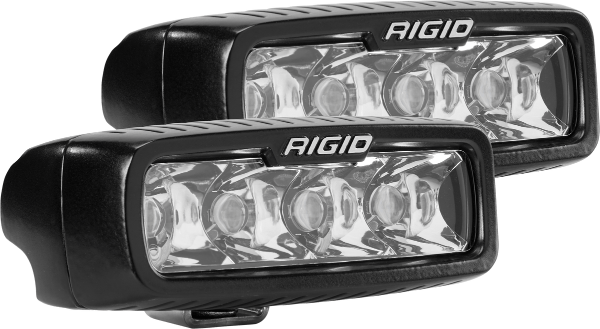 RIGID Industries - SR - M Series PRO, Spot Optic, Surface Mount, Black Housing, Pair