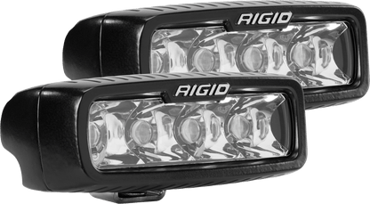 RIGID Industries - SR - M Series PRO, Spot Optic, Surface Mount, Black Housing, Pair