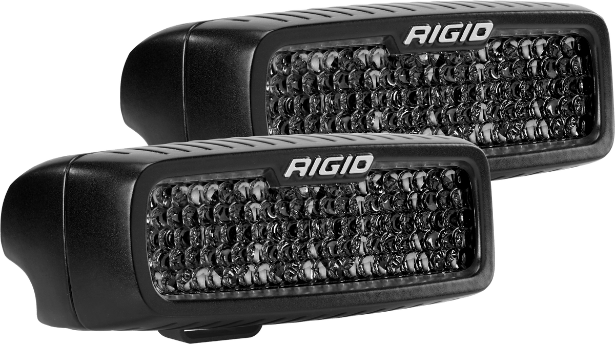 RIGID Industries - SR - Q Series PRO Midnight Edition, Spot Diffused, Surface Mount, Pair