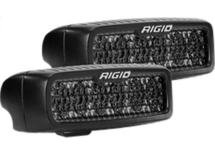 Rigid Industries - SR - Q Series Pro Spot Diffused Midnight Surface Mount Lights - Premium Pair for Optimal Illumination