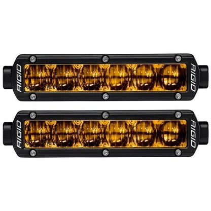 RIGID Industries - SR - Series DOT/SAE J583 6 Inch Selective Yellow LED Fog Light, Pair