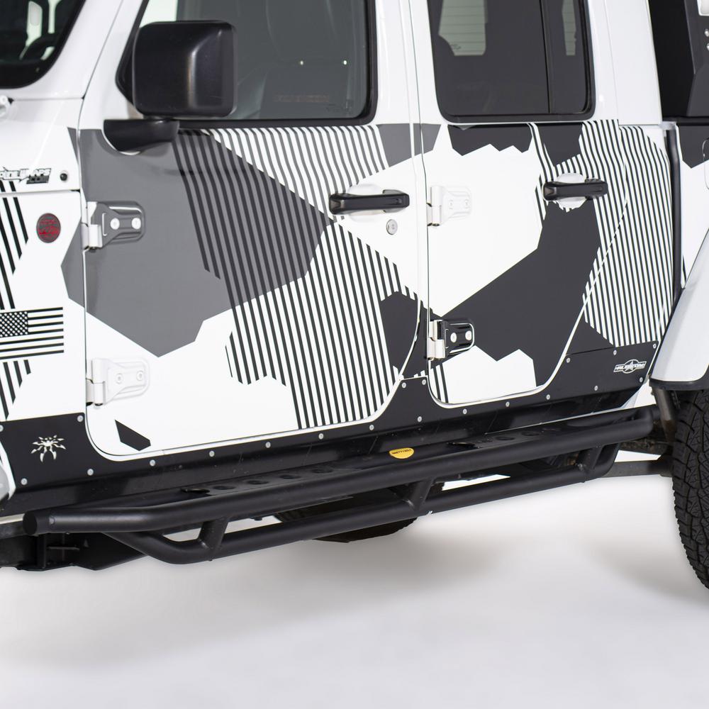 Smittybilt -SRC Side Armor w/ Step - Textured Black (20+ JT)