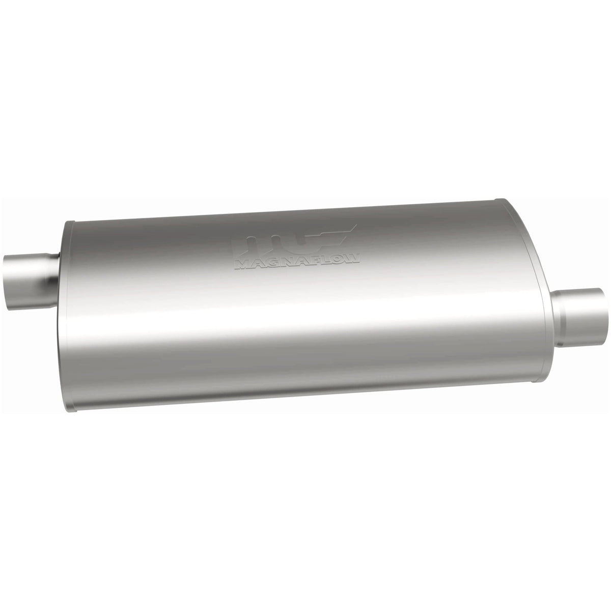 MagnaFlow Exhaust Products -Straight-Through Performance Muffler; 2.5in. Offset/Offset; 4x14x9 Body