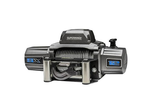 Superwinch SX12 12V 12,000 lbs Winch with Steel Wire Rope - Heavy-Duty Off-Road and Recovery Power