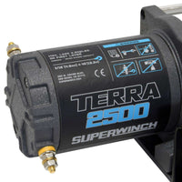 Superwinch Terra 2500 Powersports Winch with Steel Wire Rope - 2,500 lbs Heavy-Duty Off-Road Recovery for ATV/UTV