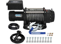 Superwinch Tiger Shark 15000SR 12V Heavy-Duty Winch with Synthetic Rope – 15,000 lbs Recovery Strength