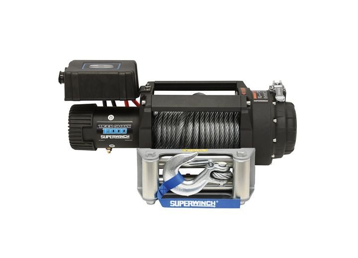 Superwinch - Superwinch Tiger Shark 18000 12V Winch – 18,000 lbs Heavy - Duty Recovery with Steel Wire Rope and IP67 Waterproofing