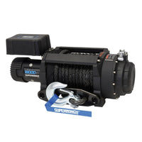 Superwinch - Superwinch Tiger Shark 18000SR Winch 12V with Synthetic Rope – 18,000 lbs Heavy - Duty Off - Road and Recovery Power