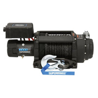 Superwinch - Superwinch Tiger Shark 18000SR Winch 12V with Synthetic Rope – 18,000 lbs Heavy - Duty Off - Road and Recovery Power