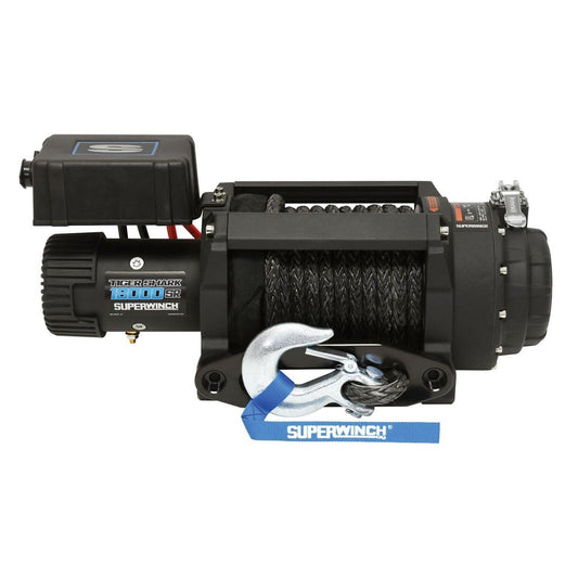 Superwinch Tiger Shark 18000SR 12V Winch with Synthetic Rope – Ultimate 18,000 lbs Heavy-Duty Off-Road Recovery Tool