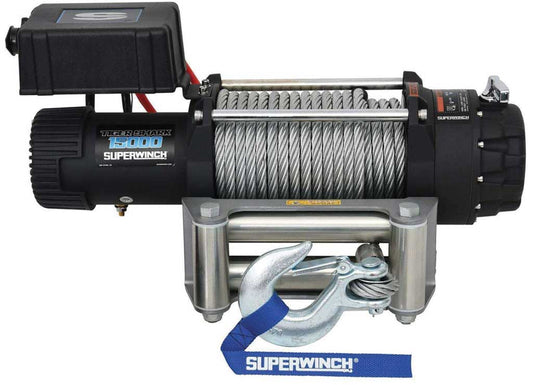 Superwinch - Tiger Shark 15000 Heavy - Duty Winch by Superwinch - Ultimate 15,000 lbs Pulling Power for Off - Road Recovery