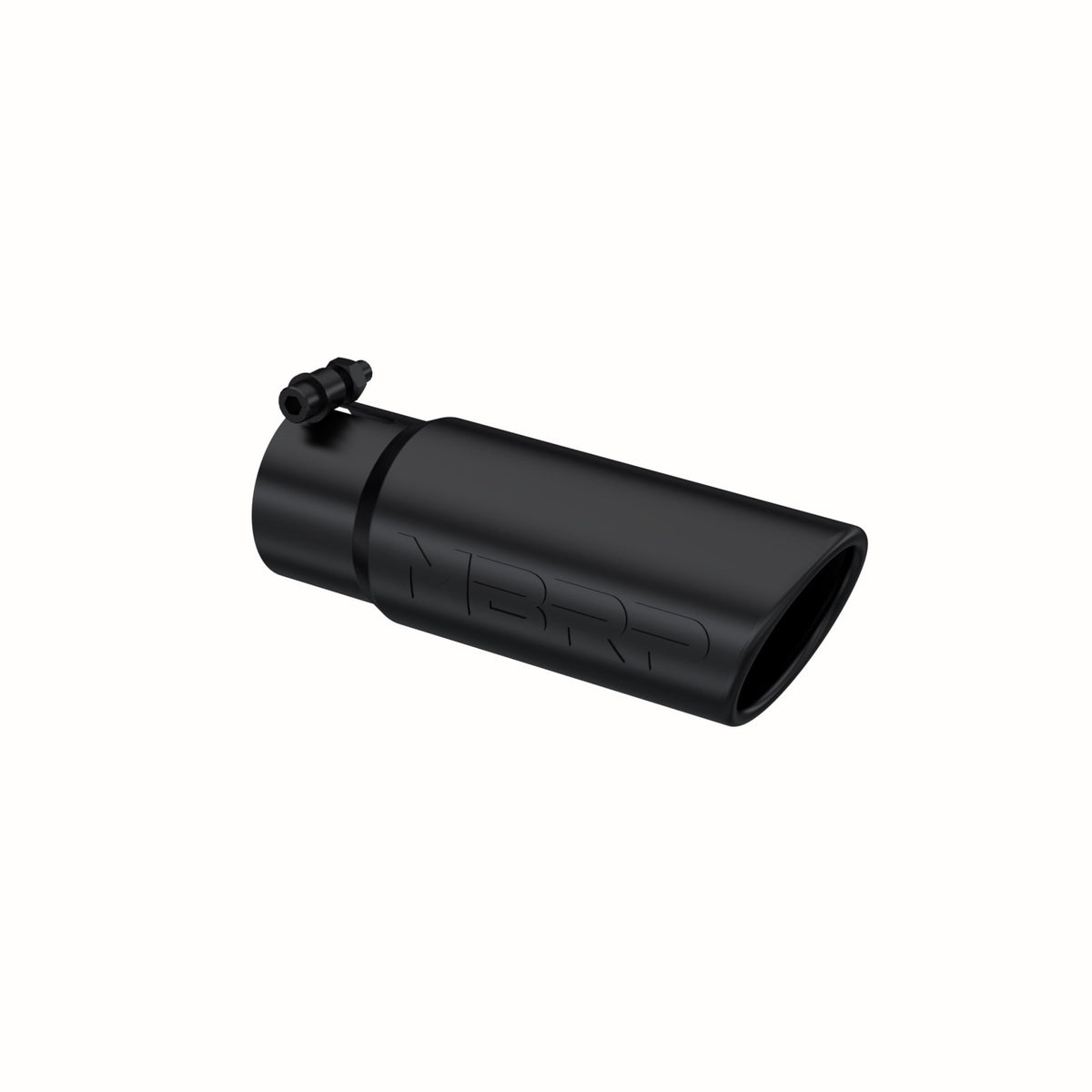 MBRP Exhaust -Tip. 3in. O.D. Angled Rolled End. 3in. I.D. inlet. 10in. length. Black Coated.