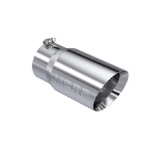 MBRP Exhaust -Tip. 6in. O.D. Dual Wall Angled 5in. inlet 12in. length. T304 Stainless Steel.